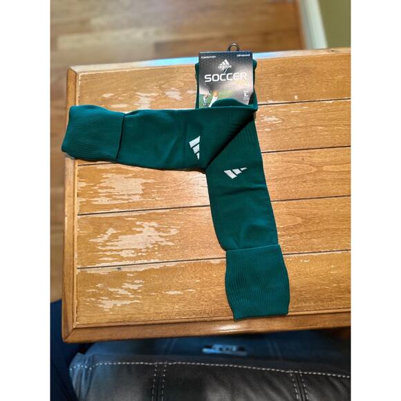 NWT Adidas Soccer Elite Formotion‎ Climacool Dark Green socks adult Large - Picture 1 of 3